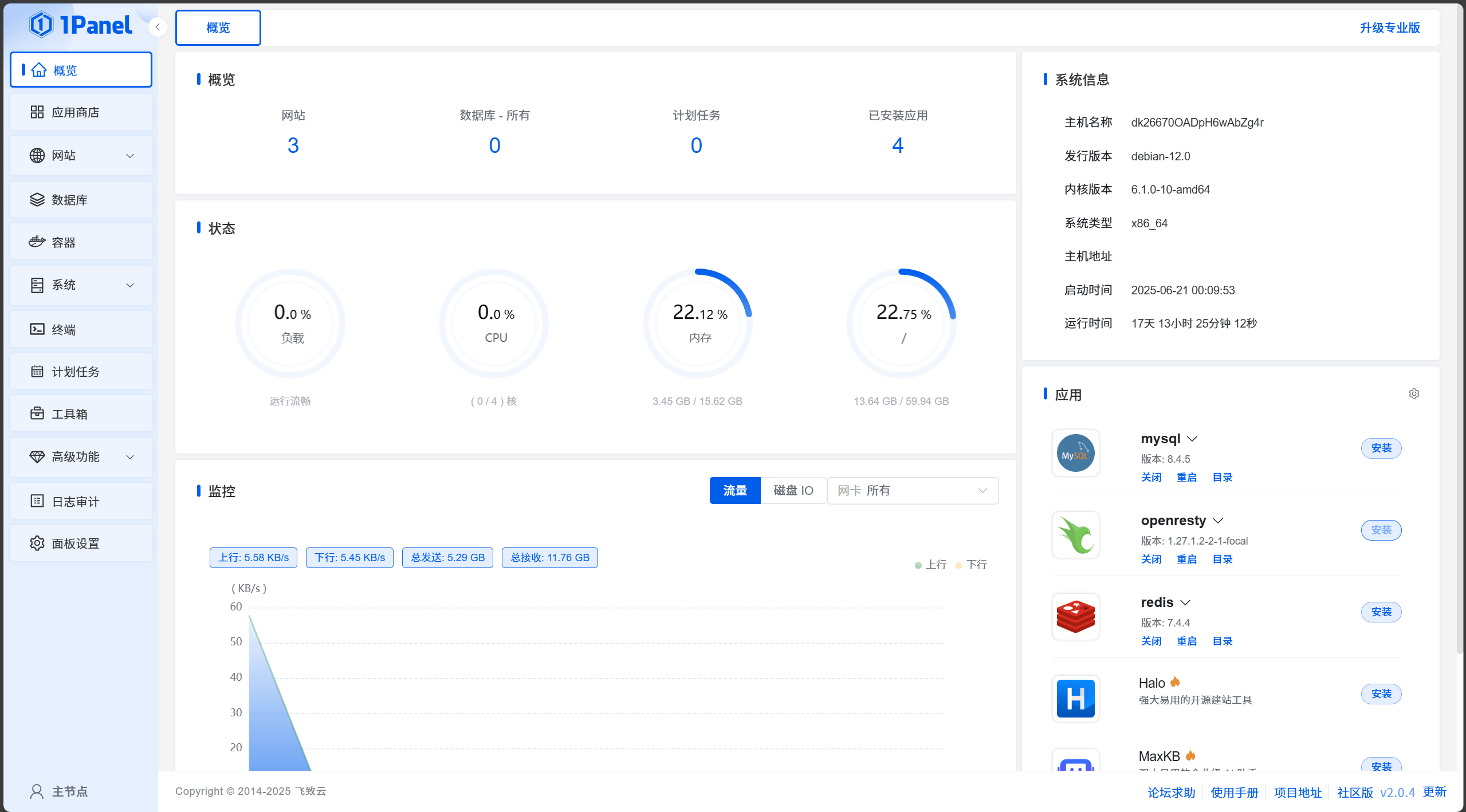 如何使用1Panel搭建wordpress-夏稚记忆